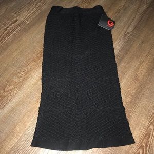 G by guess black spandex mini/pencil skirt